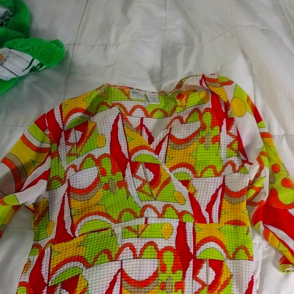 Authentic patterned sheer dress shirt